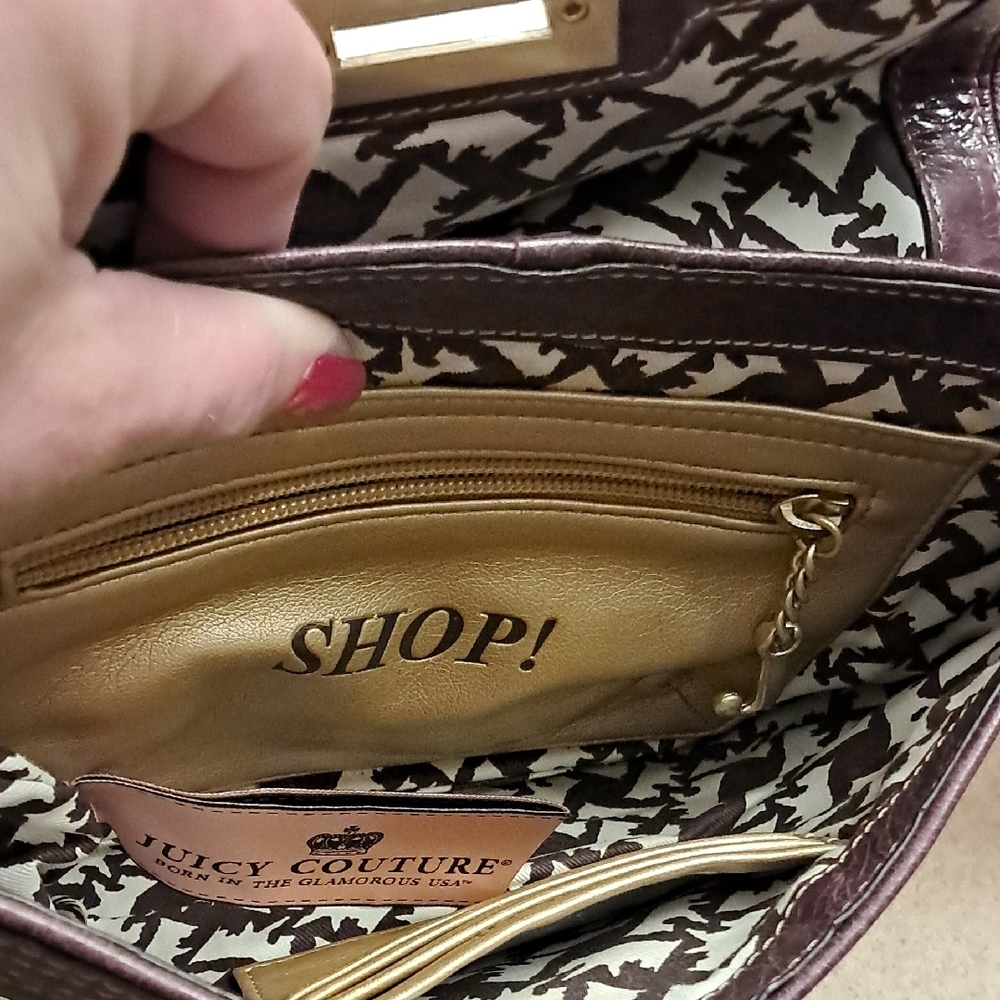 Juicy Couture Maroon Leather Women's Bag - Picture 10 of 11